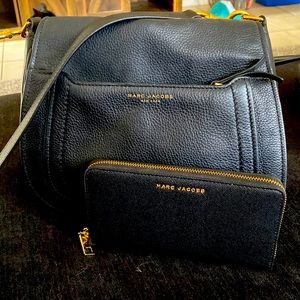 Marc Jacobs cross, body purse and matching wallet